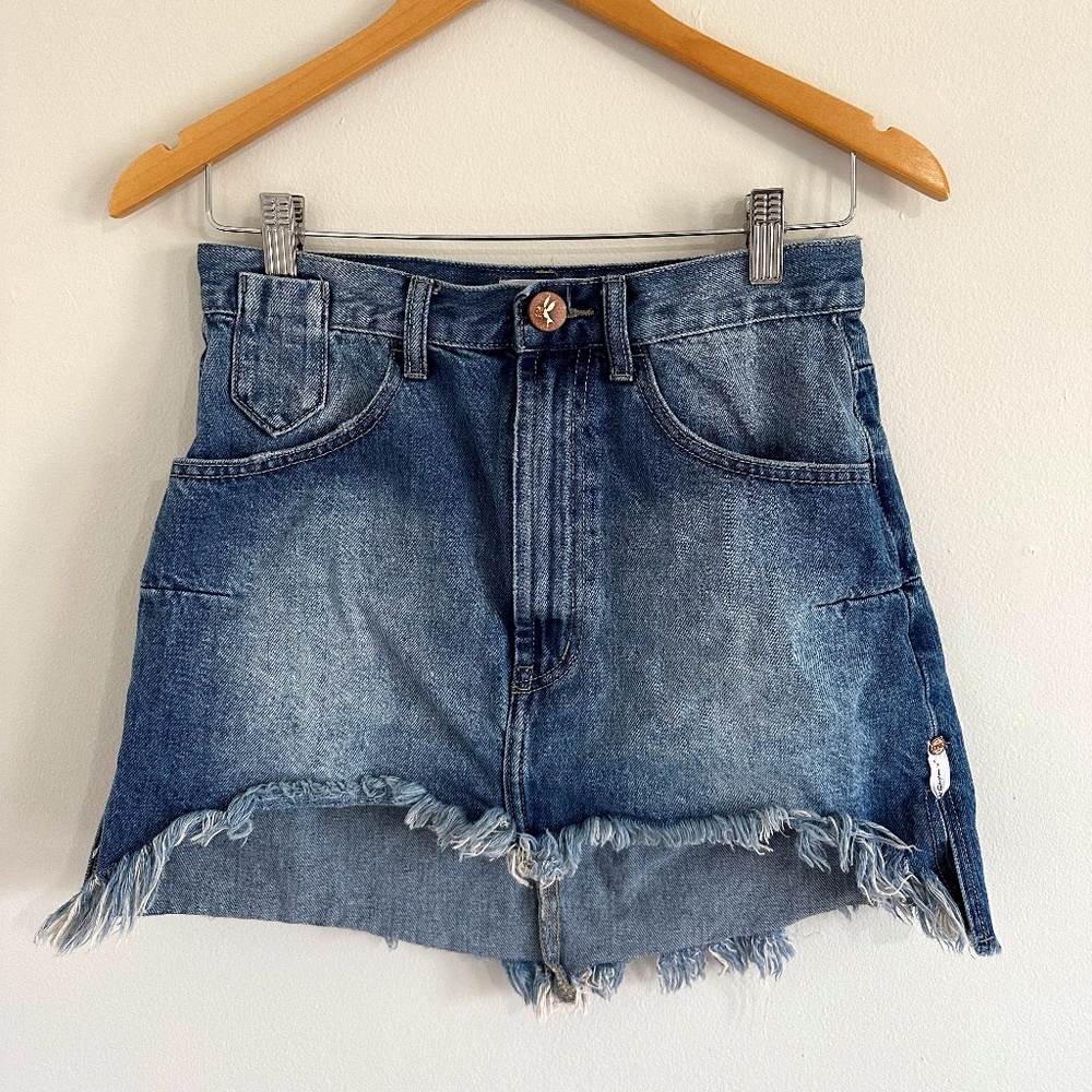 One Teaspoon Jean Skirt Size 24